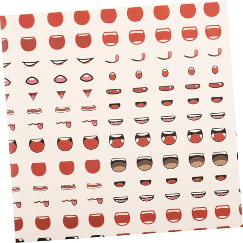 Gatuida Selbstklebende Mundaufkleber DIY aus Hochwertigem Papier Langlebige Cartoon Sticker zum Basteln von Tonfiguren Sicher für Leichte Anwendung Kreative Bastelmaterialien Gatuida Selbstklebende Mundaufkleber DIY aus Hochwertigem Papier Langlebige Cartoon Sticker zum Basteln von Tonfiguren Sicher für Leichte Anwendung Kreative Bastelmaterialien von Gatuida