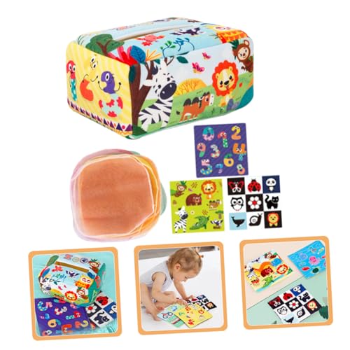 Gatuida Sensorisches Babyspielzeug Tissue Box Ziehspielzeug aus Reißfestem Waschbar Leichtes Greifspielzeug mit Waldtier Motorische für Kleinkinder Gatuida Sensorisches Babyspielzeug Tissue Box Ziehspielzeug aus Reißfestem Waschbar Leichtes Greifspielzeug mit Waldtier Motorische für Kleinkinder von Gatuida
