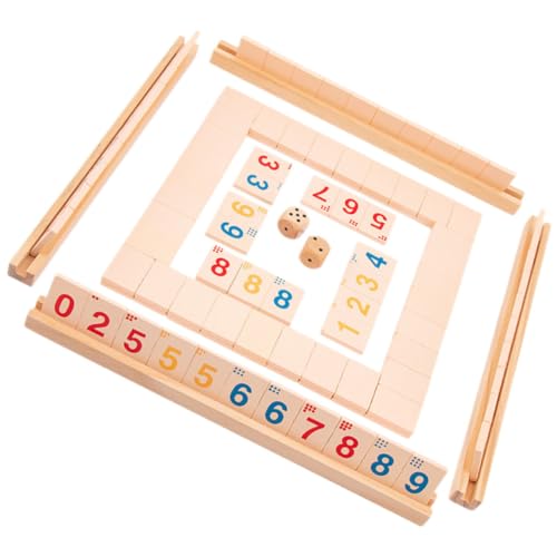 Gatuida Shut The Box Holzspiel Klassisches Würfelspiel für Erwachsene und Tragbares Brettspiel für Party Familie Freunde Fördert Rechenfähigkeiten und Geselliges Gatuida Shut The Box Holzspiel Klassisches Würfelspiel für Erwachsene und Tragbares Brettspiel für Party Familie Freunde Fördert Rechenfähigkeiten und Geselliges von Gatuida
