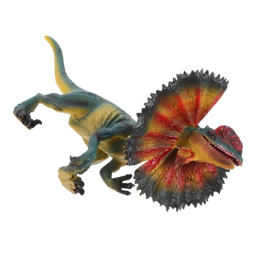Gatuida Simulation Dinosaur Modell Realistische Dilophosaurus Figur aus Lebensnahe Dinosaurierfigur für Kinderzimmer und Garten Groß für Dino Fans von Gatuida