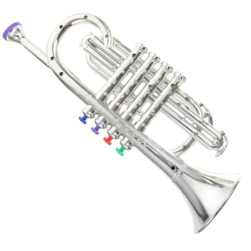 Gatuida Simulation Trompete Musikinstrument Trompetenmodell für Mädchen und Jungen Sichere Kunststoffausführung Lautes Blasinstrument für Musikalische Früherziehung Gatuida Simulation Trompete Musikinstrument Trompetenmodell für Mädchen und Jungen Sichere Kunststoffausführung Lautes Blasinstrument für Musikalische Früherziehung von Gatuida