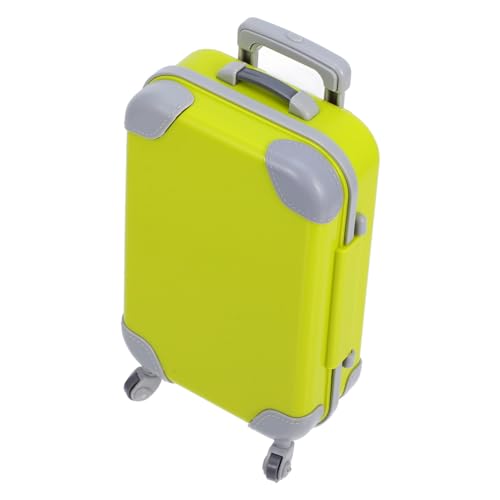 Gatuida Simulations Wagen Koffer unser Koffer Mini Miniatur Gepäck Mini-Koffer- Reisen Mini-Koffer- Mini House Accessory Puppenhaus-Reisekoffer Mini-Hauskoffer Abs Yellow von Gatuida