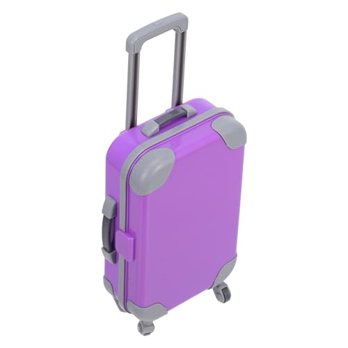 Gatuida Simulierter Koffer Puppe für Mini-Raumdekoration Mini-Koffer- Mikroszenenverzierung Mini-Gepäckkoffer Miniaturgepäck Koffer Mini- Abs Lavender von Gatuida