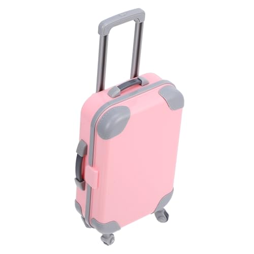 Gatuida Simulierter Koffer mini Koffer deko puppenhaus Einrichtung Gepäck puppenhaus Koffer Mini-Koffer schmücken Puppenhaus-Reisekoffer Reiseetui für Puppen Mini- - Abs Rosa von Gatuida