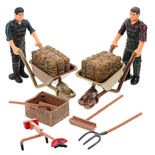 Gatuida Simuliertes Mini Farmwerkzeug Teilig Detailgetreue Bauernhof Figuren und Landwirtschaftliche Miniaturmodelle Realistische Miniatur Farm Deko für Kindergeburtstag und Sandtisch Gatuida Simuliertes Mini Farmwerkzeug Teilig Detailgetreue Bauernhof Figuren und Landwirtschaftliche Miniaturmodelle Realistische Miniatur Farm Deko für Kindergeburtstag und Sandtisch von Gatuida