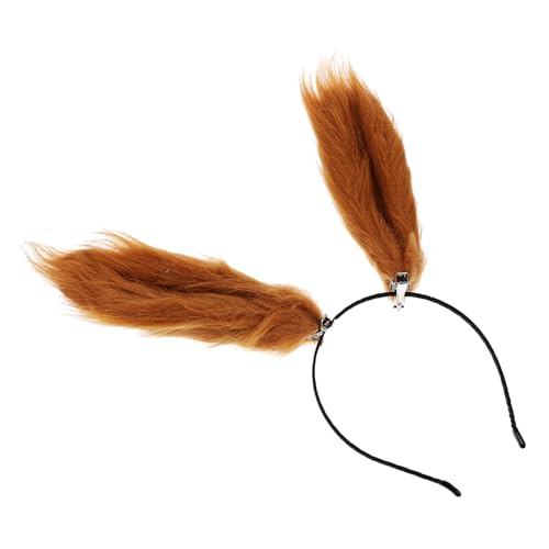 Gatuida Simuliertes Plüsch Hasenohren Haarband Einzigartiges Bequemes Stirnband für Karneval Fasching Tierkostüm Weihnachts und Silvesterfeier Leichter Party Accessoire Geeignet für Damen von Gatuida