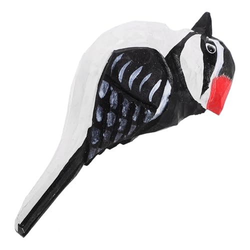 Gatuida Skulptur Handgeschnitzte Miniaturvogel Figur Tischdekoration aus Natürlichem Holz und Langlebiges Dekoornament für und Garten Perfektes für von Gatuida