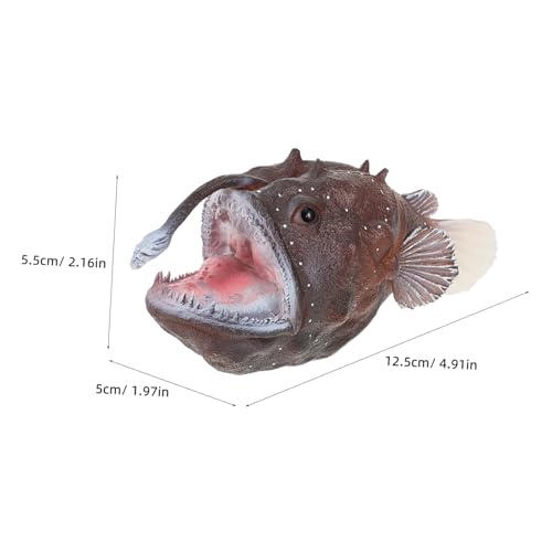 Gatuida Solide Kindersichere Tier Modelle Detailgetreuer Anglerfisch für Pädagogisches Spiel Meeresbiologie Lernen und Klassenzimmer Aktivitäten von Gatuida