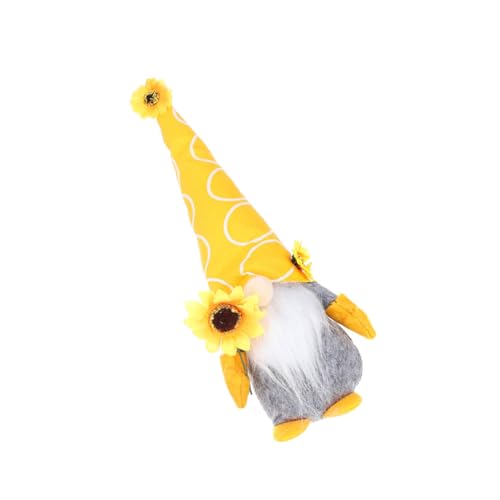 Gatuida Sonnenblumenpuppe wichtelpuppe für Valentinstag Liebevolle Sonnenblumen-Zwergpuppe Valentines Day Present Blumendekoration dekorative Puppe Puppe Gnom-Puppe Stoff von Gatuida