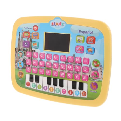 Gatuida Spanisch Tablet für Kleinkinder Interaktives Bilinguales Lernspielzeug mit LED Bildschirm Fördert Sprachfähigkeiten und Vorschulbildung für Jungen und Mädchen Gatuida Spanisch Tablet für Kleinkinder Interaktives Bilinguales Lernspielzeug mit LED Bildschirm Fördert Sprachfähigkeiten und Vorschulbildung für Jungen und Mädchen von Gatuida
