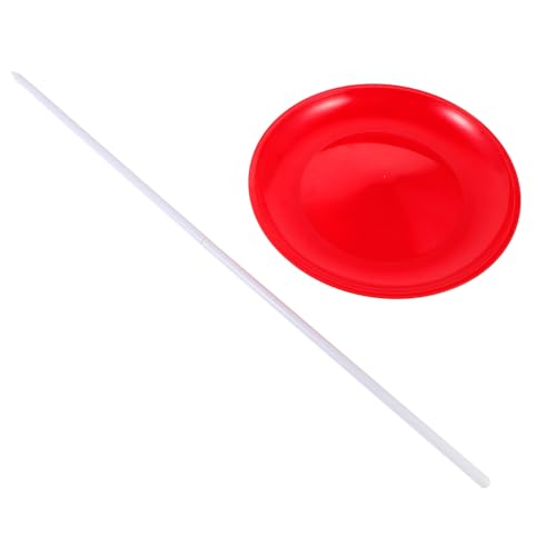 Gatuida Spinning Plate mit Sticks aus Kunststoff Jonglierteller für Zirkusaufführungen Geschicklichkeitsspielzeug für Jongliertraining Vielseitiges Performance Zubehör für Bühne und von Gatuida