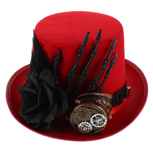 Gatuida Steampunk mit Hand und Einzigartiger Halloween Hut für Cosplay und Rollenspiele Unisex Design für Männer und für Partys und Veranstaltungen von Gatuida