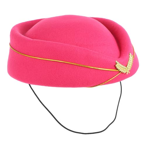 Gatuida Stewardess-Hut Weiblich Hut Der Flugbegleiterin Kostümzubehör Für Flugbegleiter Stewardess-Cosplay-Accessoire Rosa Stewardess-mütze Flugbegleitermütze Rosa Imitation Monny Rosig Gatuida Stewardess-Hut Weiblich Hut Der Flugbegleiterin Kostümzubehör Für Flugbegleiter Stewardess-Cosplay-Accessoire Rosa Stewardess-mütze Flugbegleitermütze Rosa Imitation Monny Rosig von Gatuida