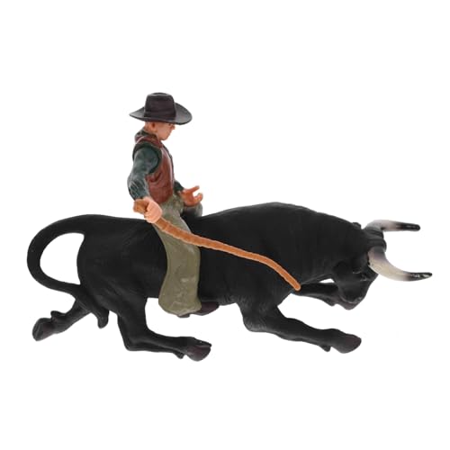 Gatuida Stierkampf Figurine Set Stier Modell Dekoration Desktop Ornament Robust Langlebig aus Hochwertigem für Jungen und Mädchen Gatuida Stierkampf Figurine Set Stier Modell Dekoration Desktop Ornament Robust Langlebig aus Hochwertigem für Jungen und Mädchen von Gatuida