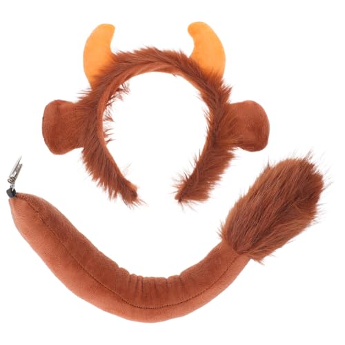 Gatuida Stirnband Und -Set: Süße Kopfbedeckung Aus Kalbshorn Aus Braunem Stoff Tierkostüm-Accessoires Für Halloween Karneval Party-Verkleidung Und Cosplay Gatuida Stirnband Und -Set: Süße Kopfbedeckung Aus Kalbshorn Aus Braunem Stoff Tierkostüm-Accessoires Für Halloween Karneval Party-Verkleidung Und Cosplay von Gatuida
