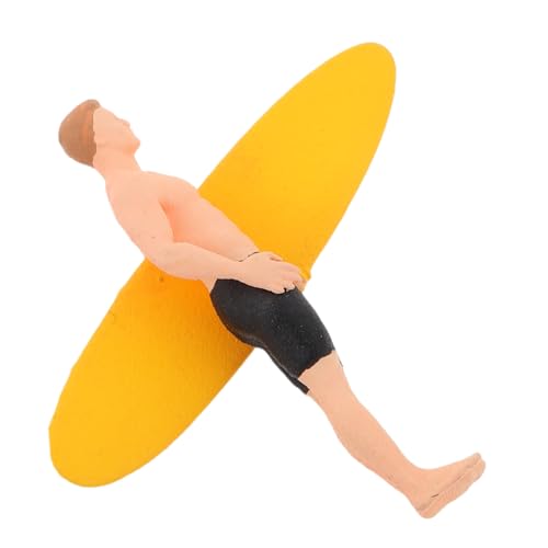 Gatuida Strandpuppenmodell Realistisches Surf-jungenspielzeug Actionfiguren Miniatur-surf-Junge-Figur Surfer-strandspielzeug Miniatur-Surfer Für Miniatur-Surfer Für Erwachsene Harz von Gatuida