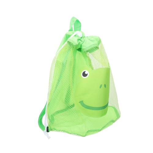 Gatuida Strandtasche Groß Netz Aufbewahrungstasche für Sandspielzeug Leicht Reißfest Schnell Trocknend Vielseitig für Strand Badetücher und Kleidung Langlebig und Robust Grün von Gatuida