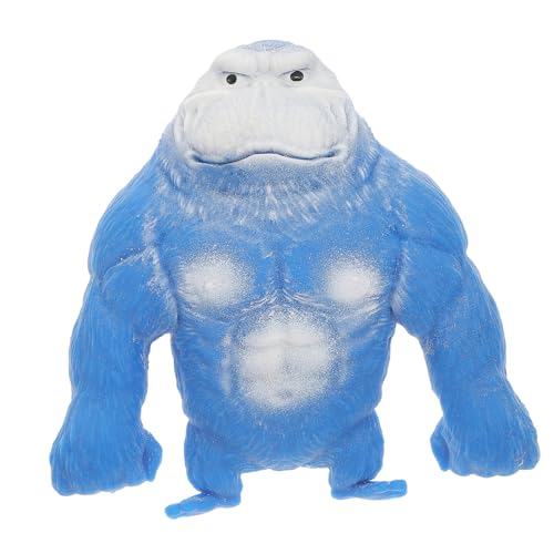 Gatuida Stressabbau Gorilla aus Weichem TPR Material Kleines Blaues Squeeze Affen Kuscheltier für Erwachsene Tragbares Anti Stress Monkey Toy für Freizeit und Party von Gatuida