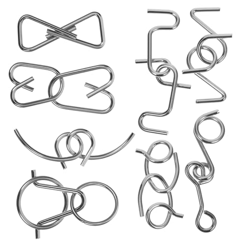 Gatuida Teiliges Metall Knobelspiel Iq Logikspiel für Erwachsene Langlebiges Stabiles mit Verschlungenen Ringen Fördert Problemlösung Hand Auge Koordination und Unterhaltung Gatuida Teiliges Metall Knobelspiel Iq Logikspiel für Erwachsene Langlebiges Stabiles mit Verschlungenen Ringen Fördert Problemlösung Hand Auge Koordination und Unterhaltung von Gatuida