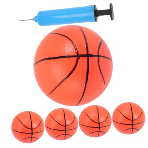 Gatuida Teiliges Mini Basketball Aufblasbarer Ball mit Luftpumpe Elastischer Spielball für Drinnen und Draußen als Geburtstagsgeschenk und Partydekoration von Gatuida