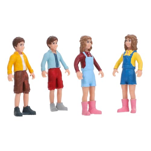 Gatuida Teiliges Mini Figuren Modelle Jungen Mädchen PVC Miniatur Menschen Figuren für Sandtisch Landschaft Deko Robuste Spielfiguren im Maßstab Vielseitig für Sammlung Rollenspiel von Gatuida