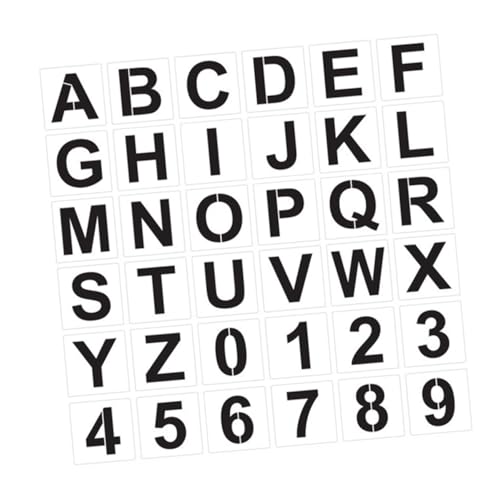 Gatuida Teiliges Pet Schablonen Buchstaben Zahlen Wiederverwendbar Langlebig Vielseitig für Malerei Wanddekoration DIY Basteln Kunstvorlage Beige Gatuida Teiliges Pet Schablonen Buchstaben Zahlen Wiederverwendbar Langlebig Vielseitig für Malerei Wanddekoration DIY Basteln Kunstvorlage Beige von Gatuida