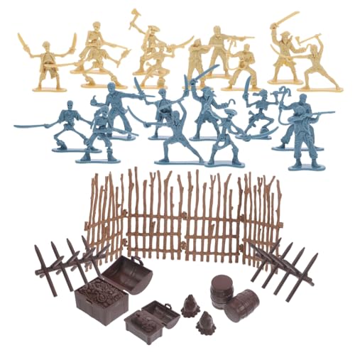 Gatuida Teiliges Piratenspielzeug Set mit Piratenkrieger Figur Kunststoff Modell mit Zubehör Leicht Tragbar für Piratenparty Halloween Cosplay und Robustes für Jungen und Mädchen Gatuida Teiliges Piratenspielzeug Set mit Piratenkrieger Figur Kunststoff Modell mit Zubehör Leicht Tragbar für Piratenparty Halloween Cosplay und Robustes für Jungen und Mädchen von Gatuida