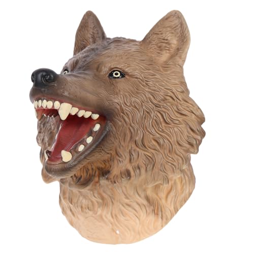 Gatuida Tier Handpuppe Wolf aus Vinyl Interaktives für Eltern Junge Mädchen Interaktion Realistisches Design für Kreative Rollenspiele Hochwertiges und Sicheres Material für Jungen und von Gatuida