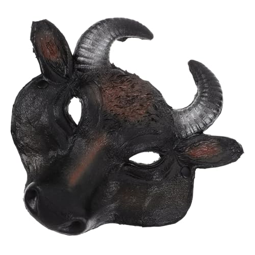 Gatuida Tiermaske Bull Halbgesicht mit Verstellbarem Kopfband für Halloween Cosplay und Party Realistische PU Kuh Maske für Karneval Maskerade und Kostüm Zubehör Erwachsene Gatuida Tiermaske Bull Halbgesicht mit Verstellbarem Kopfband für Halloween Cosplay und Party Realistische PU Kuh Maske für Karneval Maskerade und Kostüm Zubehör Erwachsene von Gatuida