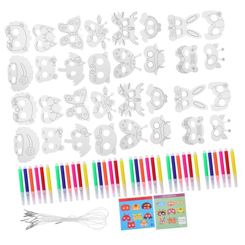 Gatuida Tiermasken zum Bemalen Teiliges DIY Bastelset mit Ungiftigen Papiermasken und Stiften Kreative Kindermasken für Geburtstag Halloween Schulaktivitäten und Kunstprojekte Gatuida Tiermasken zum Bemalen Teiliges DIY Bastelset mit Ungiftigen Papiermasken und Stiften Kreative Kindermasken für Geburtstag Halloween Schulaktivitäten und Kunstprojekte von Gatuida