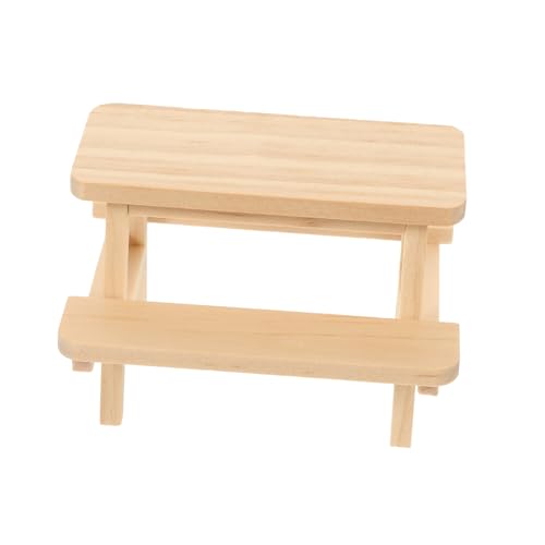 Gatuida Tisch- und Stuhlmodell aus Holz Möbel klein Bänke Miniaturen Tische Puppenhaus -Picknicktisch Picknicktischmodell dekorativer Mini- -Picknicktisch Modell Bank hölzern Khaki Gatuida Tisch- und Stuhlmodell aus Holz Möbel klein Bänke Miniaturen Tische Puppenhaus -Picknicktisch Picknicktischmodell dekorativer Mini- -Picknicktisch Modell Bank hölzern Khaki von Gatuida