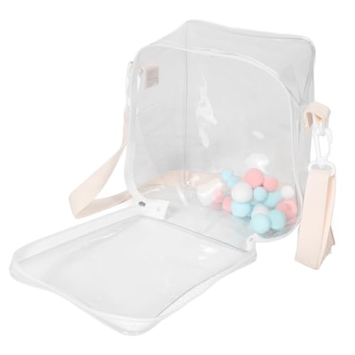 Gatuida Transparente PVC Aufbewahrungstasche für Kuscheltiere und Puppen mit Anhänger Großer Umhängebeutel für Unterwegs Vielseitiger Schulter und Crossbody Stoffbeutel von Gatuida