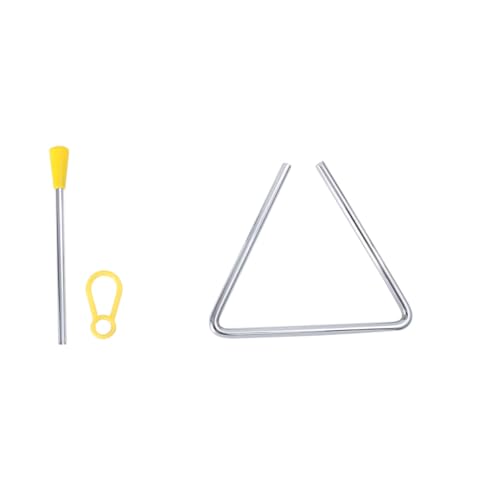 Gatuida Triangel Percussion Instrument aus Langlebigem Material Musikspielzeug für Kindergarten Früherziehung Hand Auge Koordination und Auditiven Fähigkeiten von Gatuida