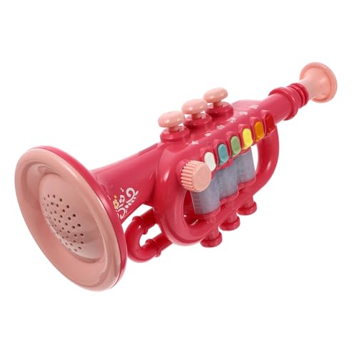 Gatuida Trompete Rosa Kreatives Musiklern Instrument für Kleinkinder Buntes Blasinstrument Sicher Poliert Leicht Tragbar für Mädchen und Jungen von Gatuida