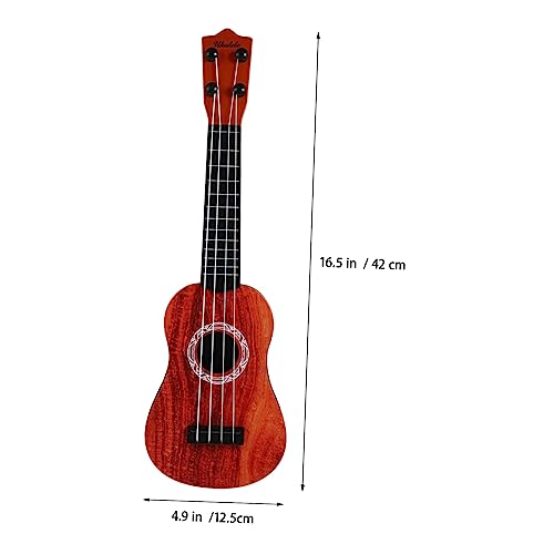 Gatuida Ukulele Holzoptik Kunststoff Anfänger Musikinstrument mit Ersatzsaiten Lernheft und Plektrum für Mädchen Jungen Geburtstagsgeschenk von Gatuida