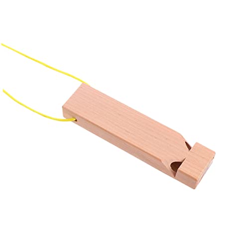 Gatuida Unfertige Holz Trillerpfeife für DIY Malset mit Zufälliger Schnurfarbe Geeignet für Musikalische Aktivitäten und Kreative Spielmomente Zufällige Farbe Zufällige Farbe von Gatuida