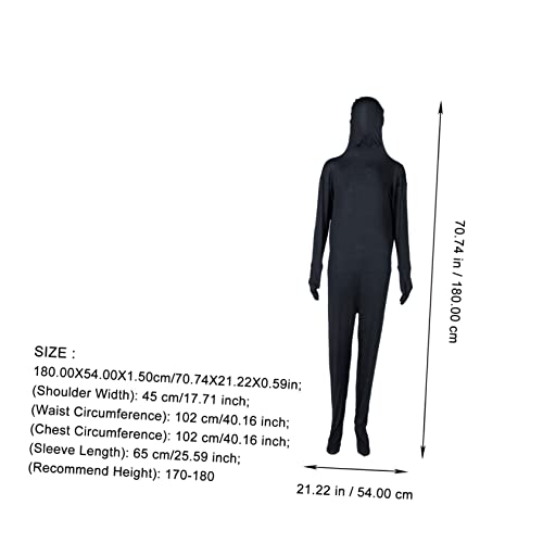 Gatuida Unsichtbarer Ganzkörper Overall für Halloween Erwachsene Atmungsaktives Langlebiges Material Hauteng für Karneval Cosplay Kostümpartys und Festliche Veranstaltungen Gatuida Unsichtbarer Ganzkörper Overall für Halloween Erwachsene Atmungsaktives Langlebiges Material Hauteng für Karneval Cosplay Kostümpartys und Festliche Veranstaltungen von Gatuida