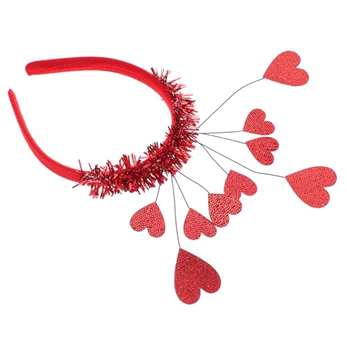 Gatuida Valentinstag Haarreif mit Roten Herzformen Einzigartiges Kopfband für Party Hochzeit und Karneval Bequemes Haarschmuck Accessoire Modisch und Rutschfest von Gatuida