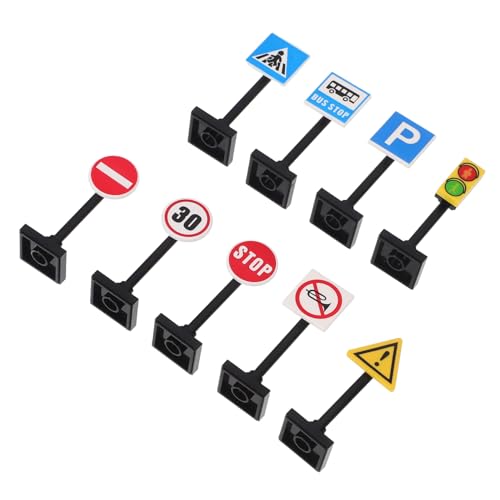 Gatuida Verkehrszeichen Spielset für Jungen und Mädchen Teiliges DIY Verkehrsampel und Stoppschilder Pädagogisches Verkehrssignalspielzeug Kreativität Verkehrssicherheit und Feinmotorik von Gatuida