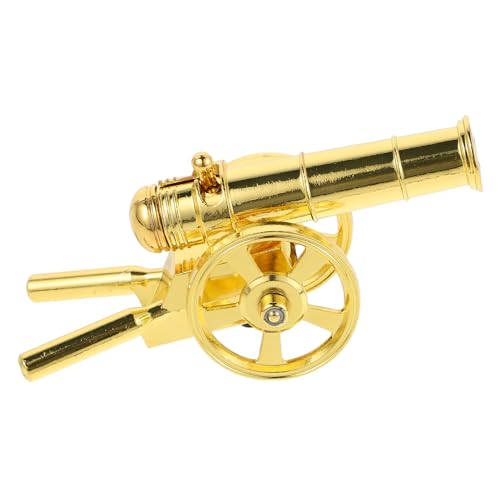 Gatuida Vintage Metall Kanonen Modell Miniatur Dekofigur aus Metall Historisches Sammlerstück für Schreibtisch Regal und Büro Dekoratives Kunstobjekt für Dioramen und Spielsets von Gatuida