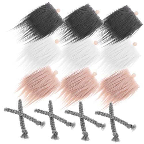 Gatuida Vorgeschnittener Wichtelbart Künstliche Gnom bärte zum Basteln DIY Wichtel Bart Zubehör Weiße Khakifarbene und Dunkelgraue Bartzöpfe Handgefertigte Gnom Dekoration für Weihnachten Gatuida Vorgeschnittener Wichtelbart Künstliche Gnom bärte zum Basteln DIY Wichtel Bart Zubehör Weiße Khakifarbene und Dunkelgraue Bartzöpfe Handgefertigte Gnom Dekoration für Weihnachten von Gatuida