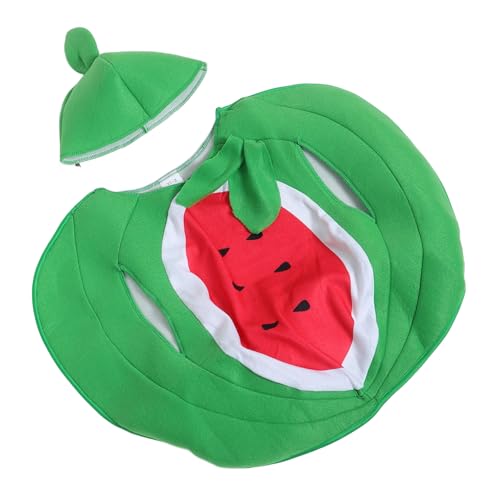 Gatuida Wassermelonen Kostüm für Bühnenauftritte Jahre Obst Verkleidung für Karneval Kindergarten Kinderfest von Gatuida