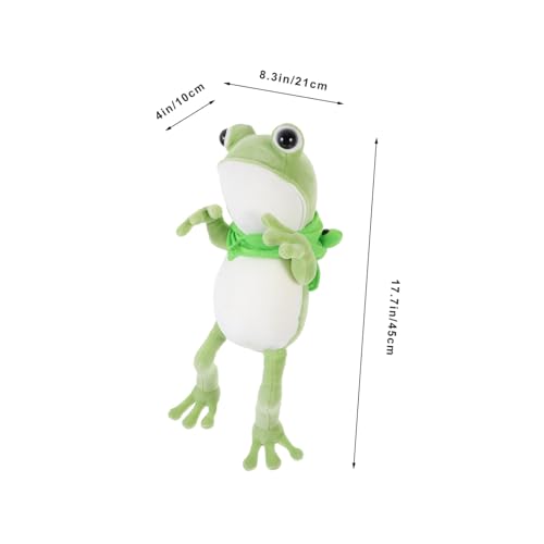 Gatuida Weiches Kuscheltier Frosch Plüschpuppe Niedliches Stofftier mit Weichem Plüsch und Pp baumwollfüllung Dekoratives und Tragbares Plüschtier als Geschenk oder Schlafzimmerdekoration von Gatuida