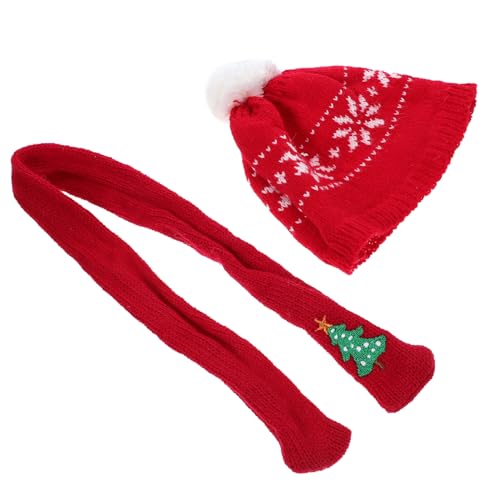 Gatuida Weihnachtliche Mini Strickmütze und Schal Weicher Puppenschal und Mütze für DIY Basteln Dekorativer Schneemann Accessoire als Christbaumschmuck und Flaschendeko Gatuida Weihnachtliche Mini Strickmütze und Schal Weicher Puppenschal und Mütze für DIY Basteln Dekorativer Schneemann Accessoire als Christbaumschmuck und Flaschendeko von Gatuida