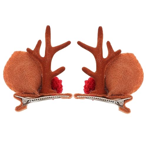 Gatuida Weihnachtliche Rentier Geweih Haarspangen Niedliche Antler Haarklammern für Weihnachtsfeier Karneval Cosplay Braun Rotes Design Festlicher Haarschmuck für Damen Gatuida Weihnachtliche Rentier Geweih Haarspangen Niedliche Antler Haarklammern für Weihnachtsfeier Karneval Cosplay Braun Rotes Design Festlicher Haarschmuck für Damen von Gatuida