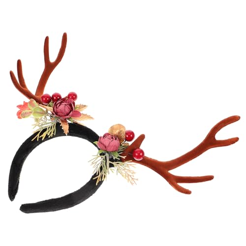 Gatuida Weihnachtlicher Haarreif Rentiergeweih mit Realistischer Langlebiges Material Festlicher Kopfschmuck für Erwachsene für Weihnachtsfeiern Kostüme und Fotoshootings Gatuida Weihnachtlicher Haarreif Rentiergeweih mit Realistischer Langlebiges Material Festlicher Kopfschmuck für Erwachsene für Weihnachtsfeiern Kostüme und Fotoshootings von Gatuida