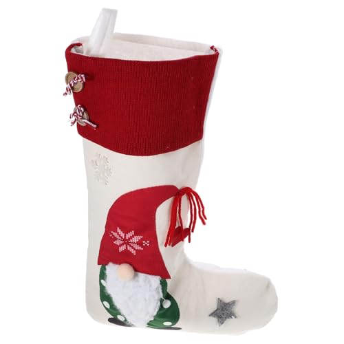 Gatuida Weihnachtssocke mit Weihnachtsmann Wiederverwendbare Hängende Geschenkbeutel aus Weichem Material Xmas Dekoration für Kamin Baum Süßigkeiten und Kleine Nordischer Stil Gatuida Weihnachtssocke mit Weihnachtsmann Wiederverwendbare Hängende Geschenkbeutel aus Weichem Material Xmas Dekoration für Kamin Baum Süßigkeiten und Kleine Nordischer Stil von Gatuida