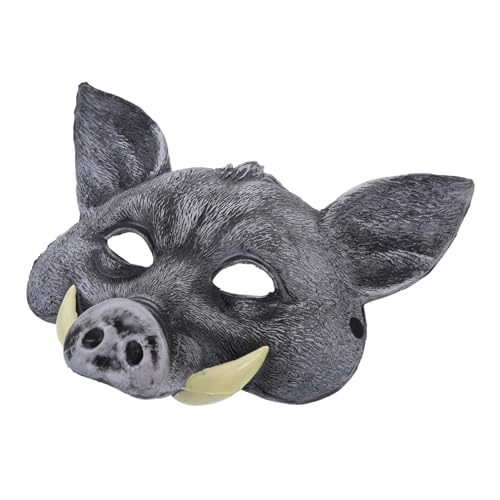 Gatuida Wildschwein Maske Gruselige Tiermasken Halloween-Schwein-Masken beängstigend Halloween-Halbmasken Tiere Halloween-Tiermaske Wildschwein Kostüm Schweinmaske Schweineparty Pu Schwarz Gatuida Wildschwein Maske Gruselige Tiermasken Halloween-Schwein-Masken beängstigend Halloween-Halbmasken Tiere Halloween-Tiermaske Wildschwein Kostüm Schweinmaske Schweineparty Pu Schwarz von Gatuida