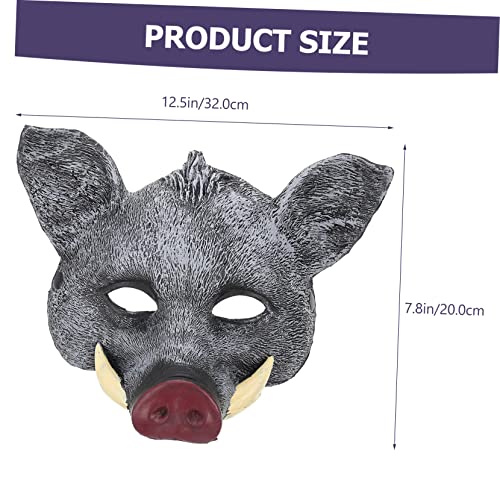 Gatuida Wildschwein Maske Halloween Cosplay Party Maske Realistische Tierkopf Verkleidung für Erwachsene Fasching und Kostümbälle Gatuida Wildschwein Maske Halloween Cosplay Party Maske Realistische Tierkopf Verkleidung für Erwachsene Fasching und Kostümbälle von Gatuida