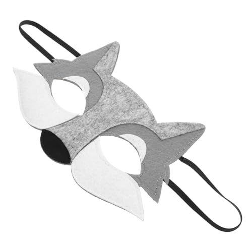 Gatuida Wolfskopfmaske Karikatur Cosplay LED Masken Erwachsene Maskerade Tiermaske Verkleidungsmaske Halloween- Tier-Gesichtsmaske für Party Party- gefühlt Grau von Gatuida